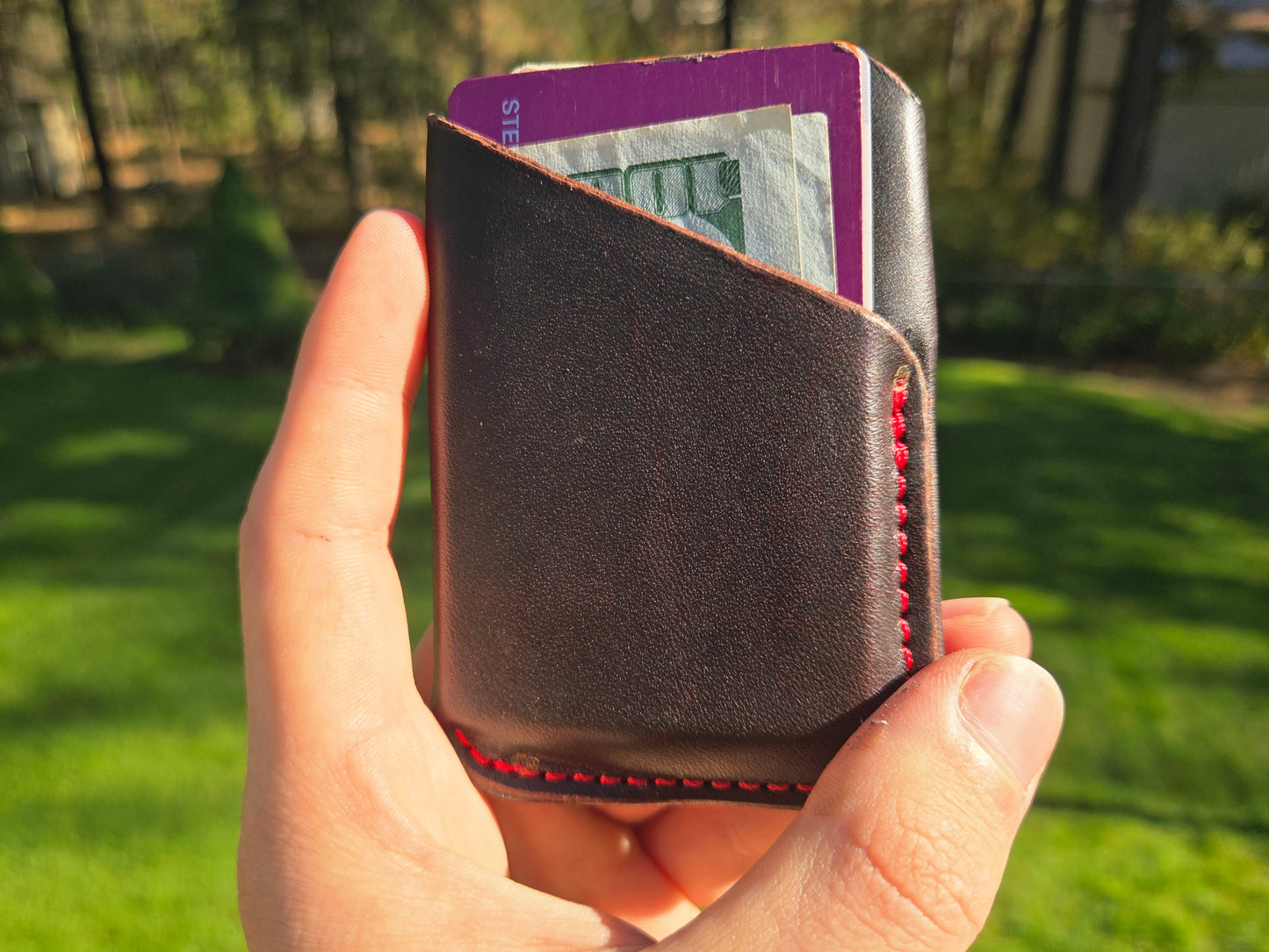 Minimalist Wallet - Chocolate Latigo
