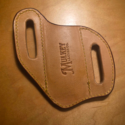 Pancake Knife Sheath - Basket Stamped
